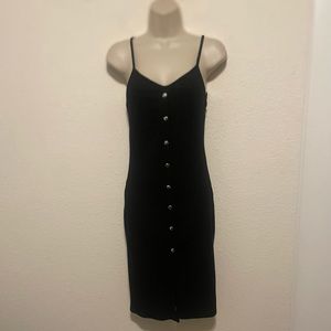 Say What?  Black ribbed Dress. SZ S